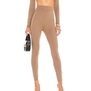 BRAND NEW $168 Michael Costello Taupe x REVOLVE Sloan Legging SIZE XS